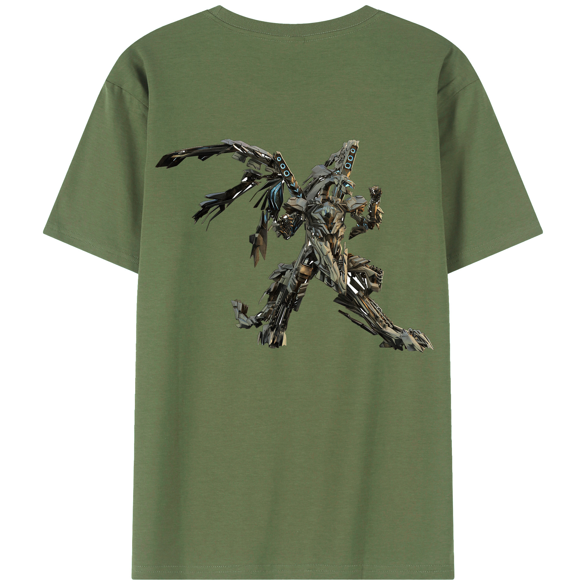 （画像用）  綿100％ メンズ半袖Tシャツ（バックプリント） 通気性